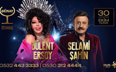 Bülent Ersoy ve Selami Şahin aynı sahnede! 30 Ekim'de Günay Restaurant'ta müzik ziyafeti