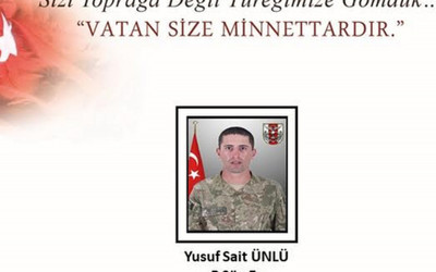 Hakkari Yüksekova'da 1 asker şehit oldu MSB duyudu