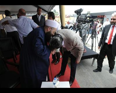 Cübbeli Hoca cami temeli attı - Resim: 4