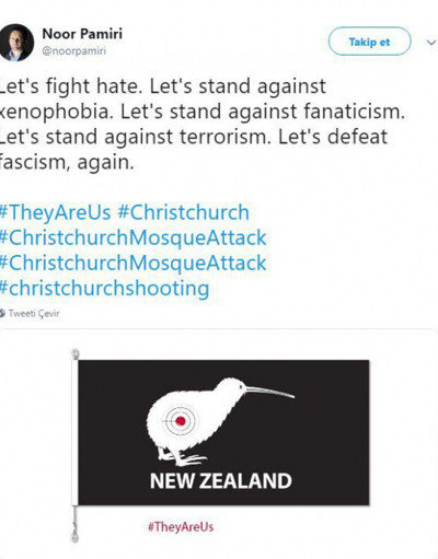 Yeni Zelanda'daki cami saldırısına dünyadan "Onlar biziz" tepkisi - Resim: 1