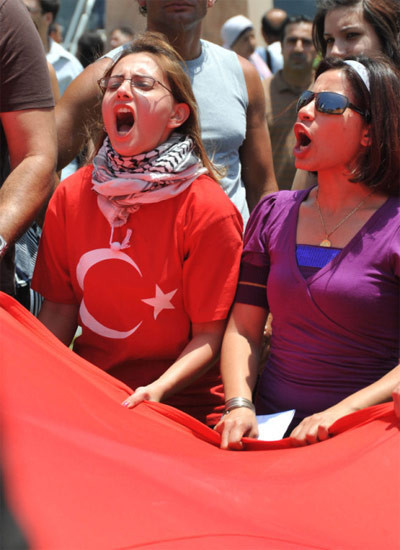 İsrail'e büyük protesto - Resim: 1