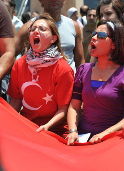 Filistin'de Türk bayrakları - Resim: 2