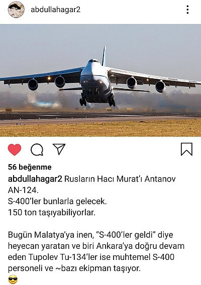Malatya’ya inen Rus uçağı S-400'lerle ilişkilendiriliyor - Resim: 1