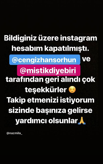 Hesabı kapanan Naz Mila tekrar açıldığını duyurdu! +18 paylaşımlarıyla...  - Resim: 2