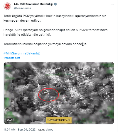 MSB duyurdu! Pençe-Kilit bölgesinde PKK'ya darbe - Resim: 0