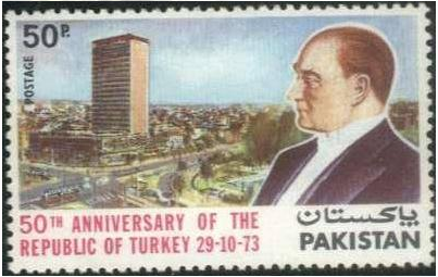 Dünya pullarından Atatürk - Resim: 4