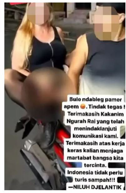 Motosiklet üzerinde iğrenç hareket! Kadın turist gözaltına alındı - Resim: 0