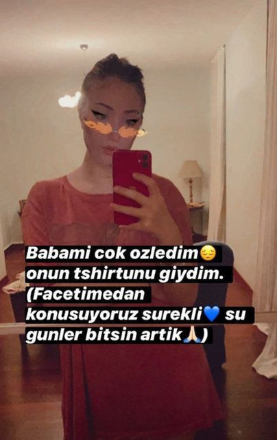 Mehmet Ali Erbil'in kızı Yasmin Erbil babasının tişörtünü giydi 'Babamı özledim' - Resim: 3