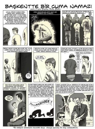 Oğlunun Başbakanla tanışmasını çizdi - Resim: 1