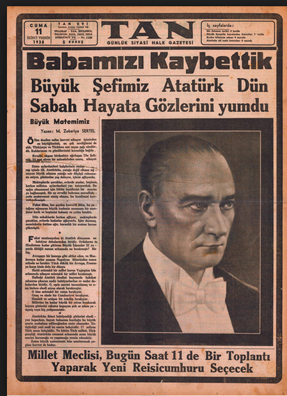 Türk ve yabancı basının ATA'ya vedası! - Resim: 1