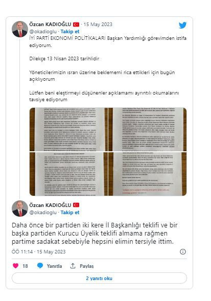 İYİ Parti'de bir istifa şoku daha! Özcan Kadıoğlu sosyal medyadan duyurdu - Resim: 0