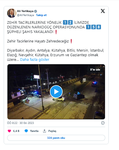"Narkogüç" operasyonları devam ediyor! Bakan Yerlikaya açıkladı: 158 kişi kişi yakalandı - Resim: 0