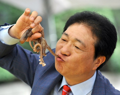 Canlı canlı ahtapotları yediler - Resim: 3