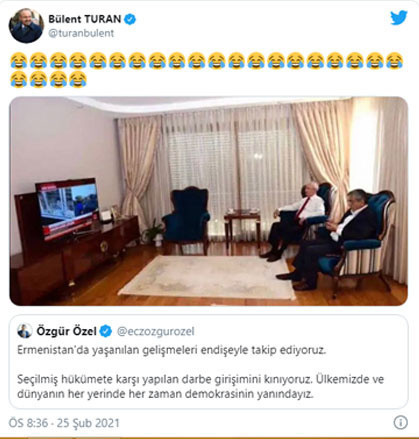 Bülent Turan, CHP'li Özgür Özel'in darbe paylaşımını böyle gördü - Resim: 0