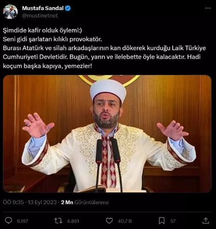Mustafa Sandal'dan Halil Konakçı'ya: "Seni gidi şarlatan kılıklı provokatör" - Resim: 0