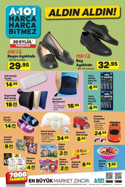 A101 aktüel 20 eylül fırsatları güncel katalog ürünleri - Resim: 1