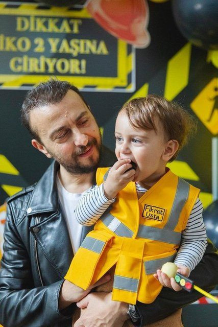Hazal Kaya ve Ali Atay oğulları Fikret'in 2. yaş gününü kutladı - Resim: 3