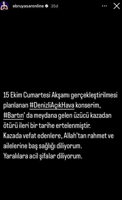 Ebru Yaşar maden ocağı faciası nedeniyle Denizli konserini iptal etti - Resim: 0