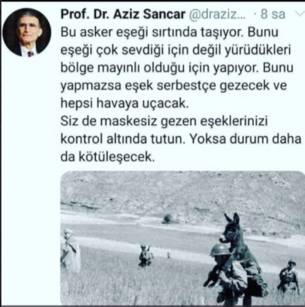 Aziz Sancar hesabını gerçek sandılar! Arap - Türk paylaşımı yüzünden linç edildi - Resim: 0