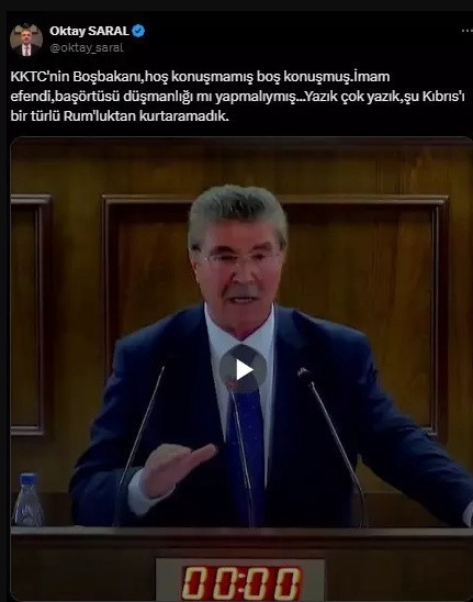 Cumhurbaşkanı Başdanışmanı Saral'dan Kıbrıs'taki imama destek - Resim: 0