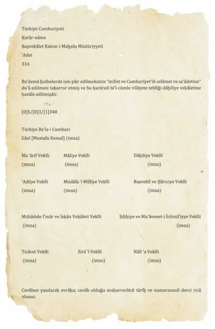 Hutbelerde Atatürk adı neden hiç geçmiyor? Diyanet İşleri Başkanı Erbaş belge paylaştı - Resim: 1