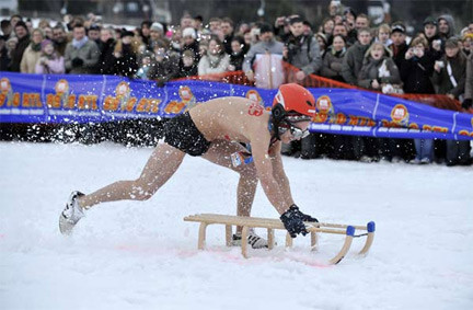 Buz gibi havada çıplak olimpiyat - Resim: 4