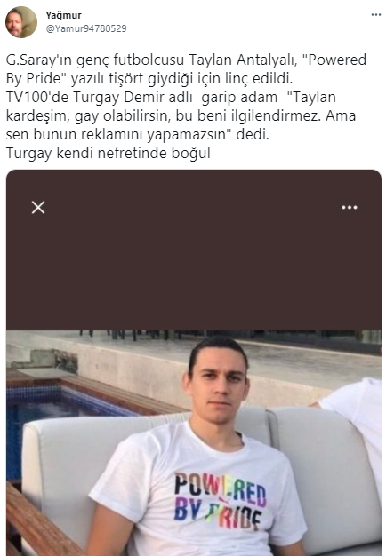 Taylan Antalyalı'nın tişörtü gündem! Turgay Demir'in sözleri taraftarı kızdırdı: Gay olabilirsin... - Resim: 2
