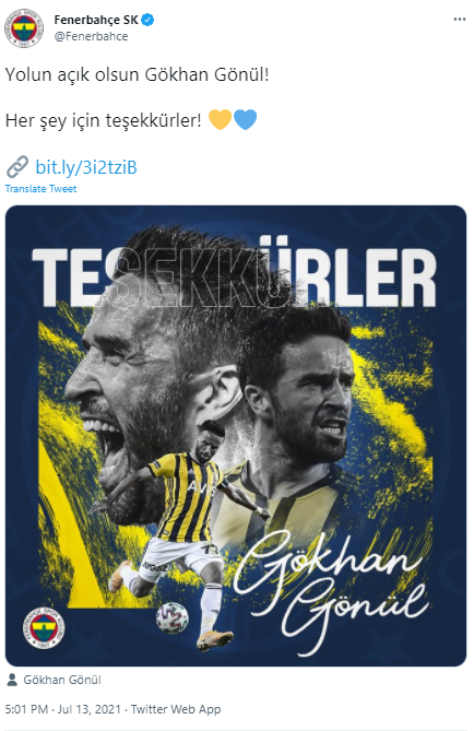 Fenerbahçe'de Gökhan Gönül ayrılığı resmen açıklandı - Resim: 0