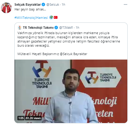 Selçuk Bayraktar: Kazandığımız tazminatları burs olarak dağıtmaya karar verdik - Resim: 0