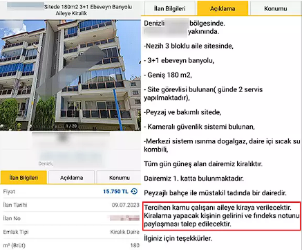 Kiralık daire ilanında şoke eden talep! 'Söyleyecek bir şey bulamıyorum' - Resim: 0