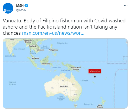 Vanuatu'da kıyıya Covid-19 taşıyan ceset vurdu, çıkışlar kapatıldı - Resim: 0