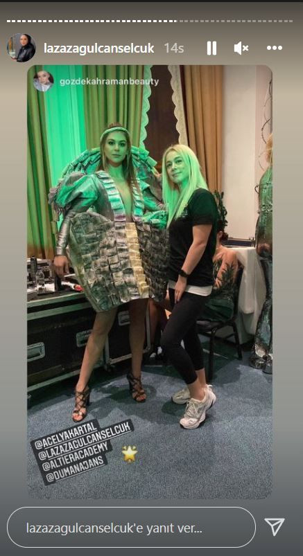 Dolar ve Euro ile elbise tasarladı! Genç modacı defileyi salladı - Resim: 4