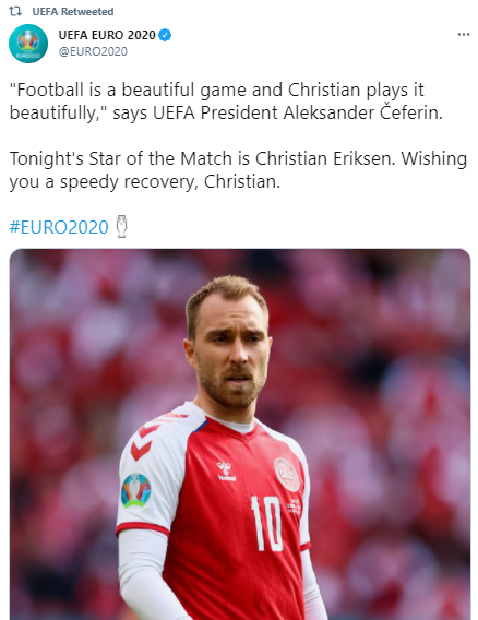 Fenalaşan Christian Eriksen'e kalp masajı yapıldı! Danimarka-Finlandiya maçında üzücü olay - Resim: 1