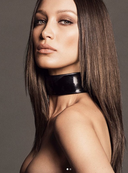 Bella Hadid, Facetime aracılığıyla Covid-19 karantinasından çıplak poz verdi - Resim: 2