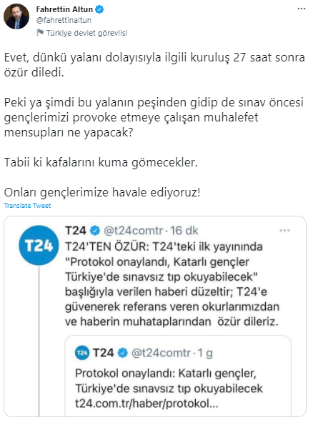 Fahrettin Altun, muhalefetin yapacağını şimdiden söyledi: Kafalarını kuma gömecekler! - Resim: 0