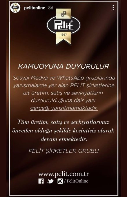 Pelit Çikolata, 'satış ve sevkiyatları geçici olarak durdurdu' iddiasını yalanladı - Resim: 0