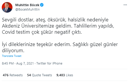 Muhittin Böcek kontrol için gitti hastaneye yatırıldı hastalığı ne? - Resim: 0