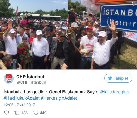 Adalet yürüyüşü İstanbul'da Kılıçdaoğlu rekor kırdı... - Resim: 3