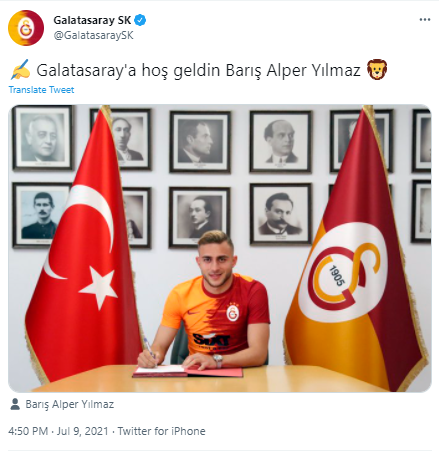 Galatasaray, Barış Alper Yılmaz'ı resmen açıkladı - Resim: 1