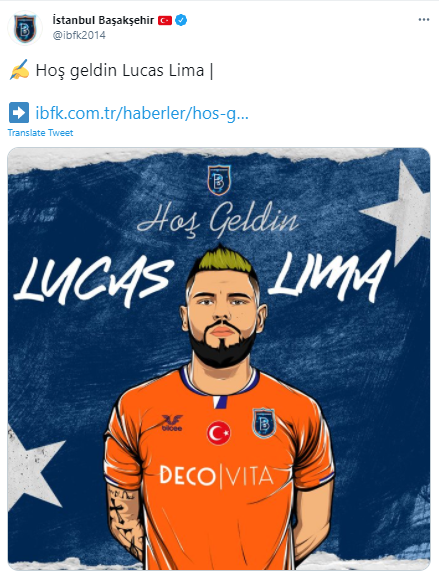 Başakşehir sol bek Lucas Lima'yı kadrosuna kattı - Resim: 0