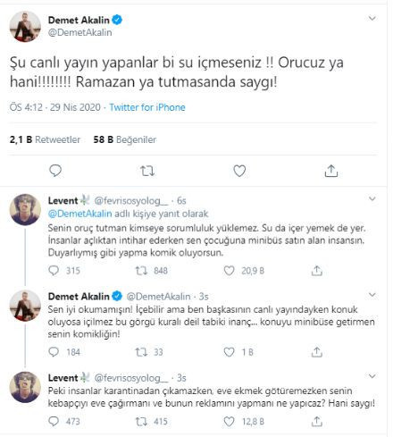 Demet Akalın oruç twiti attı ortalık karıştı! Kapak gibi bir cevap geldi - Resim: 3