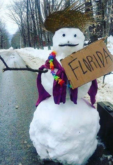 Kardan adam yapmayı sanat eserine çevirdiler! - Resim: 2