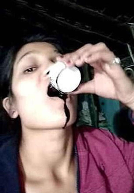 Şok görüntüler şantaja uğrayan kadın böyle intihar etti! - Resim: 1