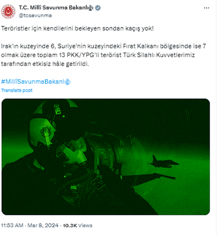 Milli Savunma Bakanlığı duyurdu! 13 terörist etkisiz hale getirildi - Resim: 0