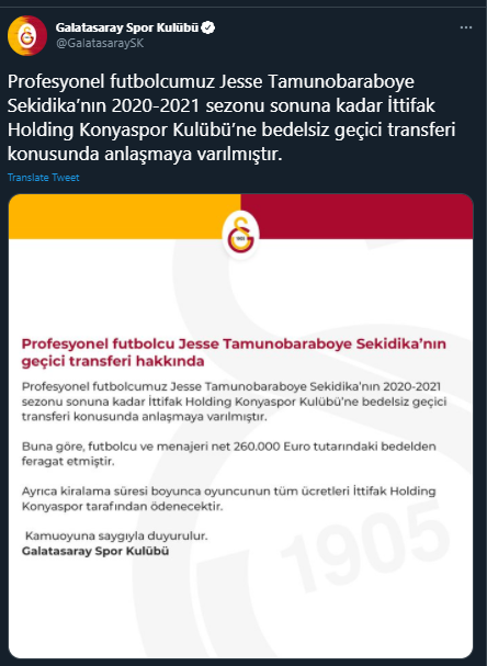 Galatasaray'da ayrılık! Konyaspor'a transfer oldu - Resim: 0