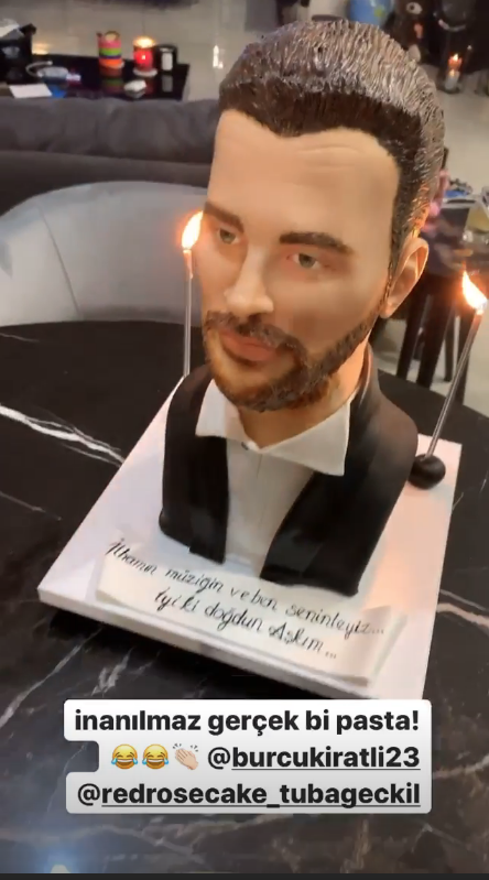Sinan Akçıl'ın doğum günü pastası olay oldu Burcu Kıratlı'nın sürprizi - Resim: 4