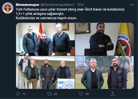 Menemenspor'da Ümit Karan dönemi resmen başladı - Resim: 0
