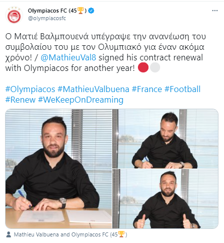 Valbuena Olympiakos'la sözleşme yeniledi - Resim: 0
