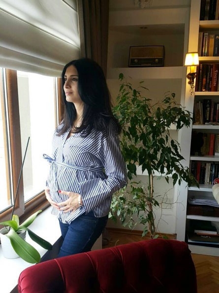 Başak Sayan'ın cesur hamilelik pozlarına bakın olay! - Resim: 4