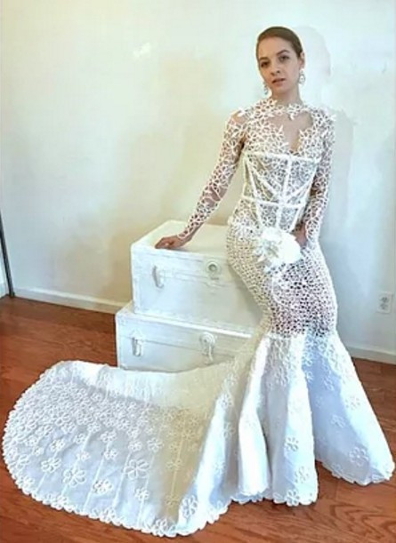 Gelinlikler artık tuvalet kağıdından! - Resim: 3